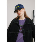 Unisex Jacket Spring and Autumn Vintage Denim Jacket Loose Denim Jacket